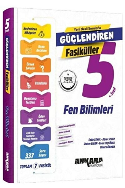 Anla Kazan Yayınları Ankara 2026 5. Sınıf Fen Bilimleri Güçlendiren Fasikülle...