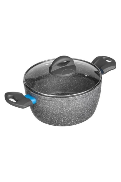 divendi-ro Ceramic non-stick saucepan, 24cm diameter, gray