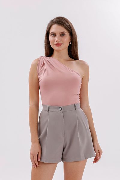 GENIUS STORE Fundachoosesxgenius Women's Pleated Shorts No Show Laminated Women's Shorts Pleated-Shorts