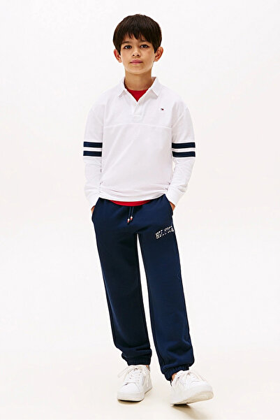 Tommy Hilfiger POLOTRIK S ŘAZENÉM GRAFICKÝM DLOUHÝM VZOREM