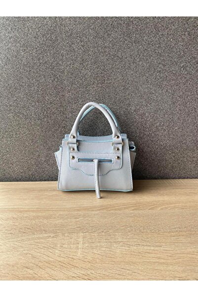 Dadali Front Zipper Shoulder and Handbag Baby Blue