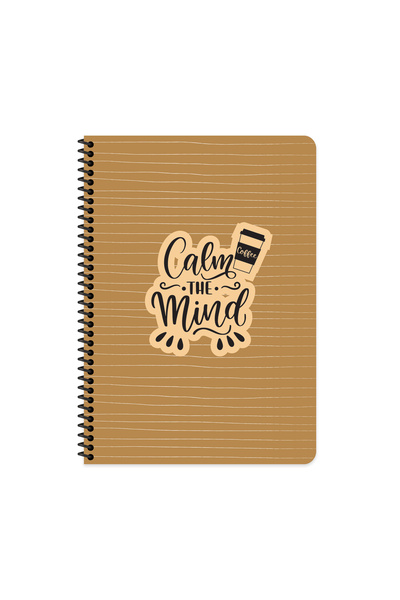 KESKİN COLOR Keskin Color 16.5 X 22.5 Lined Spiral Notebook – Coffee
