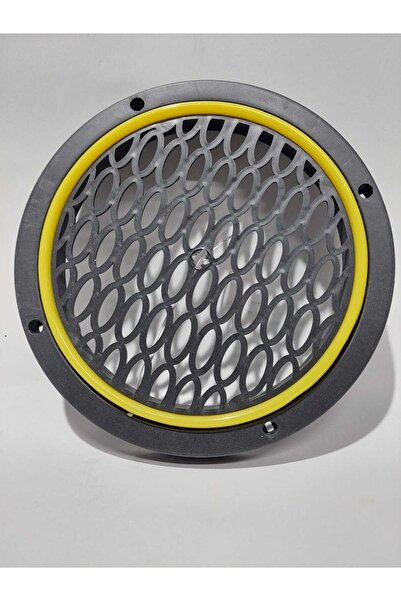 GÖKAK ELEKTRONİK Sarı-Silikon şerit led ışıklı çift hoparlör kapağı 20 cm