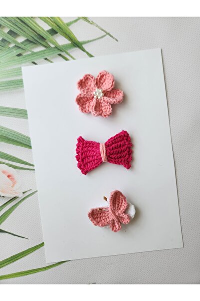 Hand Mother's Since 2024 Baby Buckle Handmade Mixed 3-Piece Clip Hairless Bab...