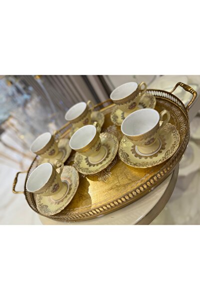 Handmade Esterhomedecor 6 Personality Porcelain Italian Coffee Cup Set Matte Color S.Clary
