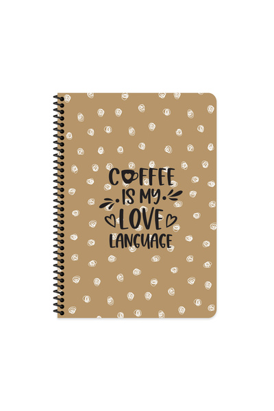 KESKİN COLOR Keskin Color 16.5 X 22.5 Lined Spiral Notebook – Coffee