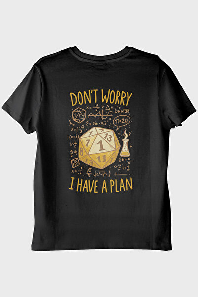 NUUGG توفيق D20 Dice Avoidance: لا تقلق، لدي خطة تي شيرت أسود