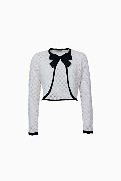 ALICE AND OLIVIA Dannie Shrug Bow Cardigan