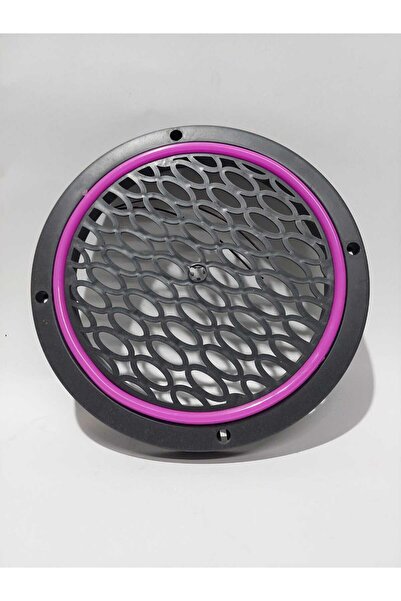 GÖKAK ELEKTRONİK Mor-Silikon şerit led ışıklı çift hoparlör kapağı 20 cm