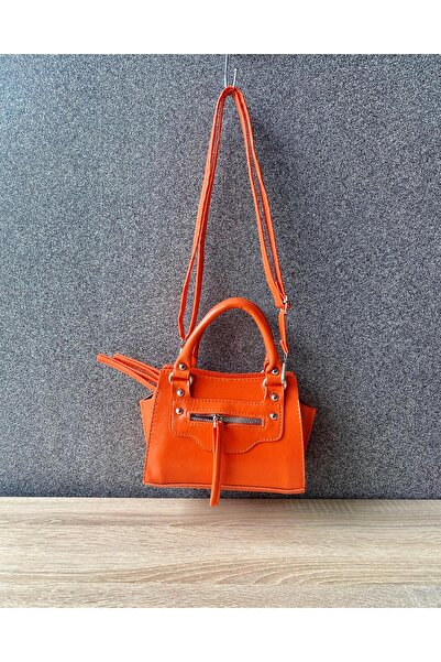 Dadali Front Zipper Shoulder and Handbag Orange