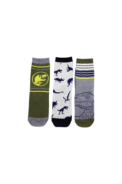 JURASSIC WORLD Set of 3 pairs of children's socks, multicolor, Jurassic World