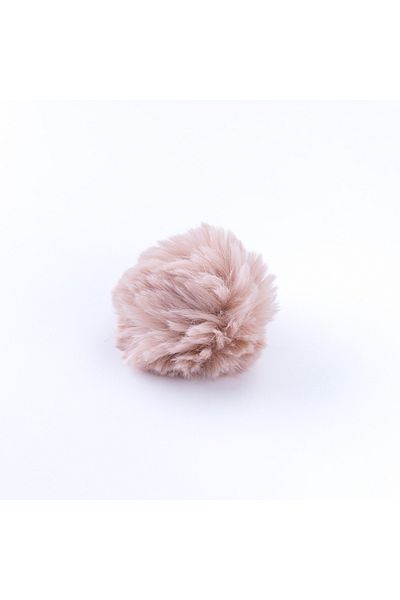 Bimotif Plush Pompon Keychain, Powder
