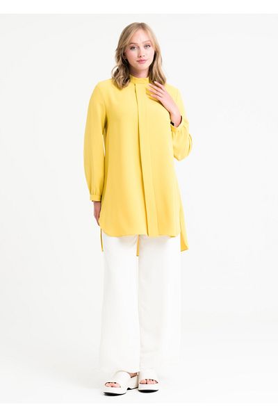 Armağan Judge Collar Asymmetrical Tunic