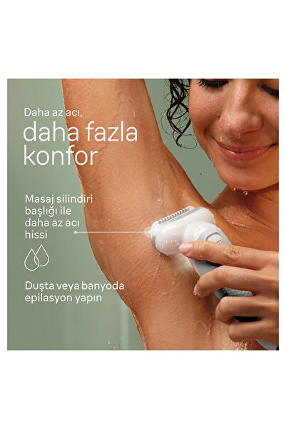 Braun Işıltılı Pürüzsüzlük – Islak ve Kuru Kullanımlı Premium Epilasyon Cihazı