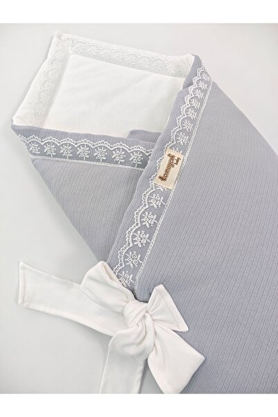 Tomuycuk Lacy Baby Swaddle Blanket 100% Cotton 85X85 cm – Soft & Comfortable / Gift
