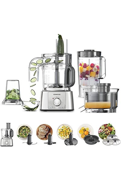 Kenwood Food Processor 1000W Multi-Functional With 3 Stainless Steel Disks, B...