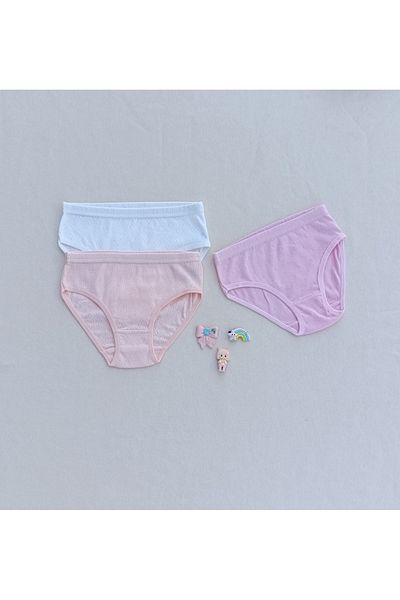 siyalife Girl's Colorful Soft Textured Flexible Lycra Panties Slip