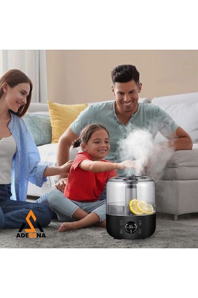 OEM Ultrasonic Air Humidifier with Aromatherapy Diffuser Adessna, Digital Display, Remote Control, Cover