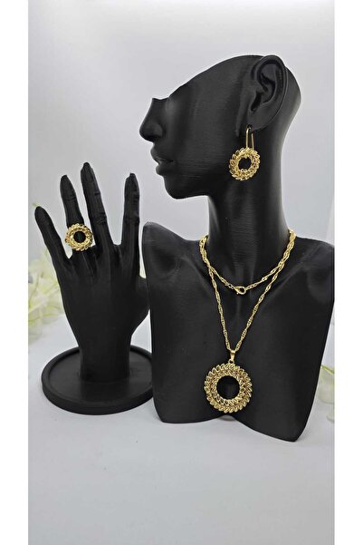 Constanza Exclusive Papatya Model Set 22 Ayar Altın Kaplama 674