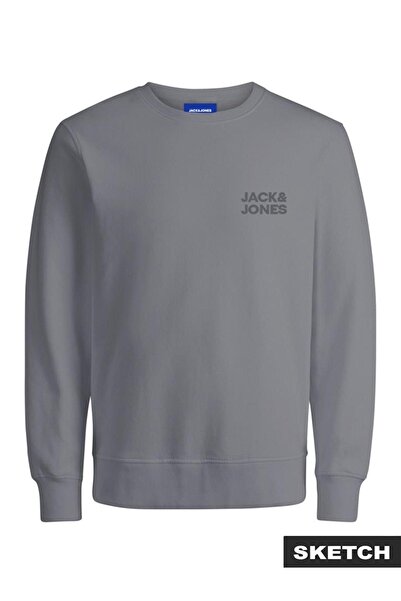 Jack & Jones Logo muška siva majica (12290659-ULG)