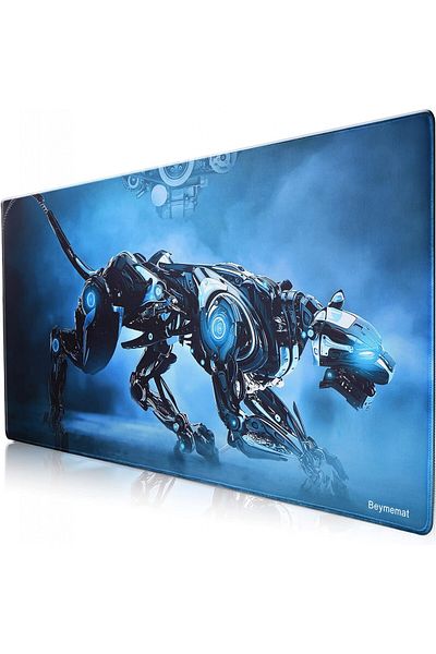 Beymemat mousepad, rubber, blue, 90 x 40 cm