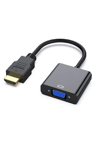 divendi-ro HDMI to VGA adapter cable, d-sub cable, plug and play, black