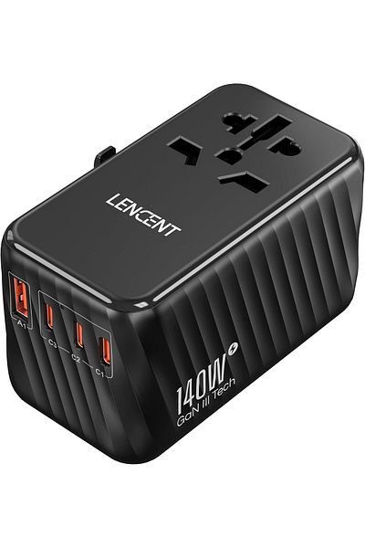 LENCENT 140W Universal Travel Adapter Black PA058