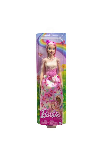 mattel Barbie Fantasy Princess Dreamtopia doll with pink locks