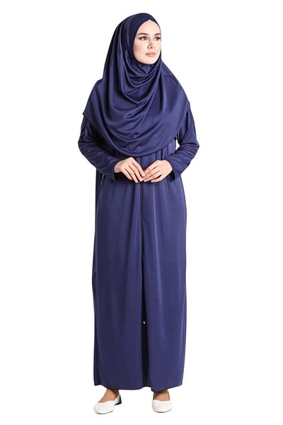 Hayrat Neşriyat Prayer Dress One Piece, Zipper, with Head Cover, Practical