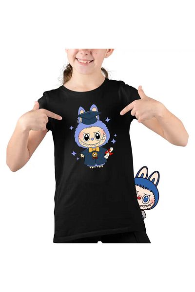OEM Labubu Graduation Kids Girls T-Shirt
