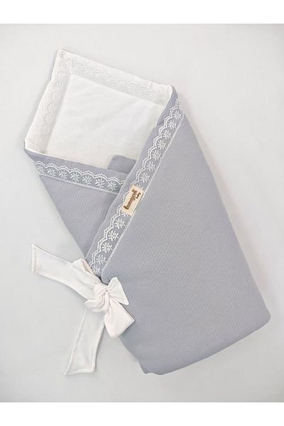 Tomuycuk Lacy Baby Swaddle Blanket 100% Cotton 85X85 cm – Soft & Comfortable / Gift