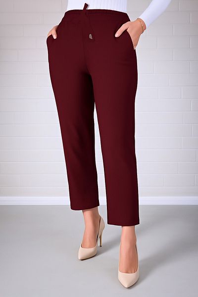 VOICTEC Plus Size Bell Fabric Pocket Carrot Pants with Elastic Waist