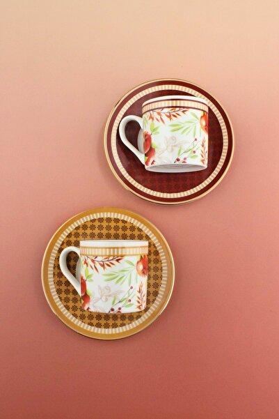 Bursa Porselen Dekor Magic Garden Two-Person Coffee Cup Set