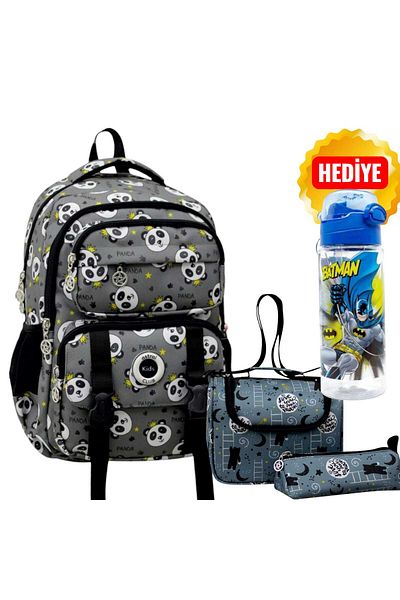 ASTRAL Kids School Bag, Lunch Box, Pen Holder - Keychain and Water Bottle & Flask Gift