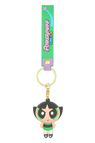 facnspt Μπρελόκ με χαρακτήρα Buttercup της Powerpuff Girls – Σιλικόνη 3D