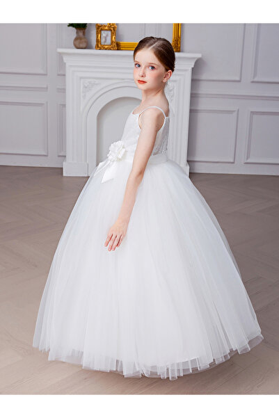 Styli Girl Flower Detail Sequin Maxi Party Dress