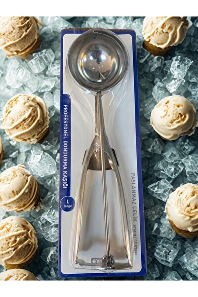 Genel Markalar FOB HOME Maşalı Dondurma Kaşığı Büyük Boy Paslanmaz Çelik