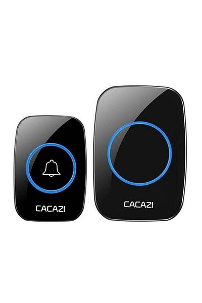 Generic Waterproof Wireless Doorbell Black