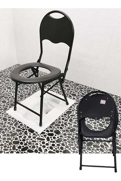 Generic Shower Chair for Waterproof Comfortable Non-Slip Commode Chair for Disabled Easy to Clean Easy to In