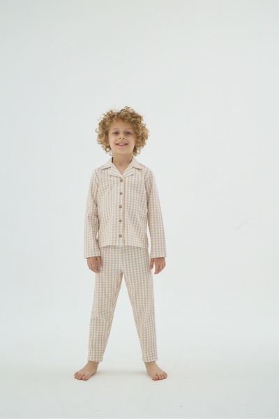 ZEYZEY 8890 Costum de pijama pentru bărbați cu nasturi