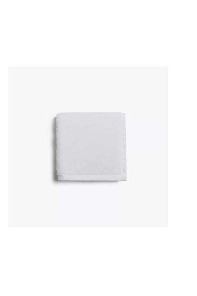 WaltStore Set of 2 Bath Towels for Women, Spa Collection, Melegim, 30x30 cm, white