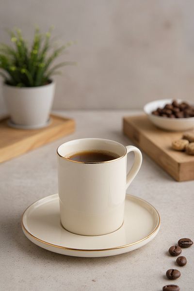 Bambum Dante 6-Person Coffee Cup Set Gold