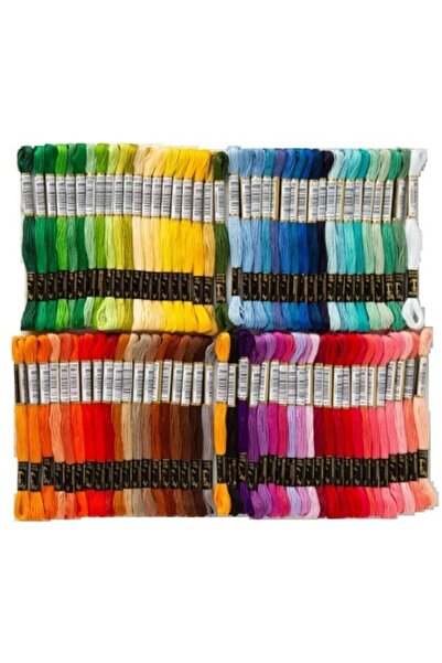 balım hobi evi Muline 80 لون مختلف رقم: 8 مجموعة خيوط التطريز