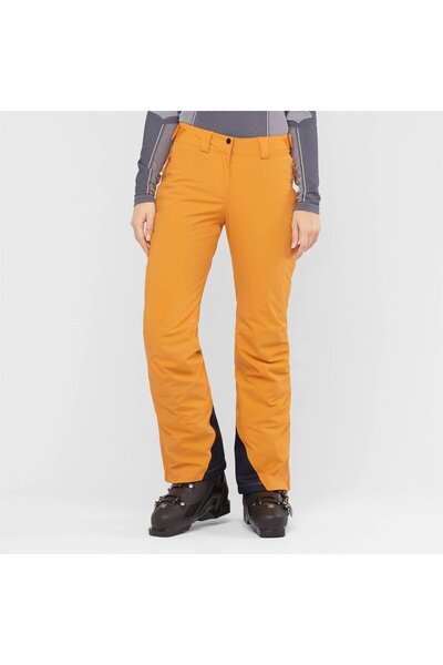 Salomon Brilliant Women &Apos; S Ski Pants Autumn Blaze Lc1394200