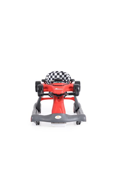 Cangaroo DAYTONNA 2-in-1 walker and forerunner, foldable, rear wheels with automatic braking system, Red