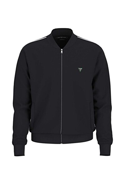 Guess سويت شيرت رجالي أسود من إنترلوك M5YQ04KCBR2-JBLK