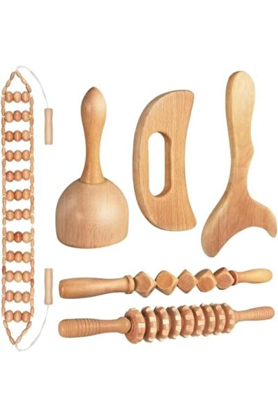 Hope أدوات تدليك العلاج بالخشب 6 في 1 جهاز تدليك خشبي لتشكيل الجسم