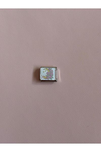 Akiha Aksesuar Flower and Moon Motif Charm