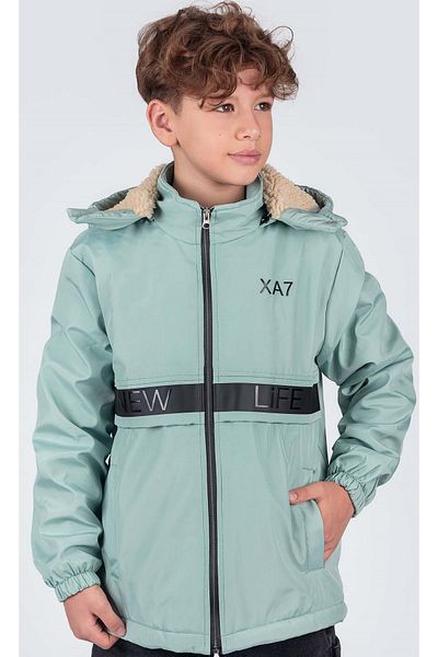 Pina Kids Boy's Removable Hood New Life Printed Winter Coat Km7361
