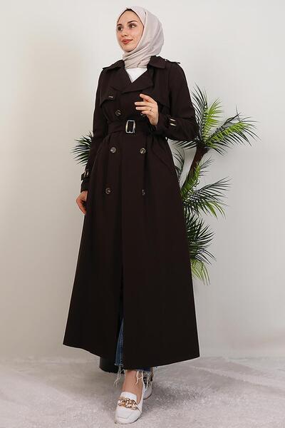 giz astore Çilay Trençkot Acı Kahve